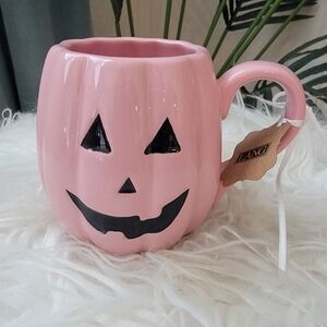 🎃 NWT Lang Pink Pumpkin Halloween Coffee Mug! 🎃
